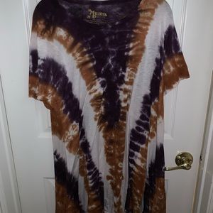 tie dye t-shirt dress